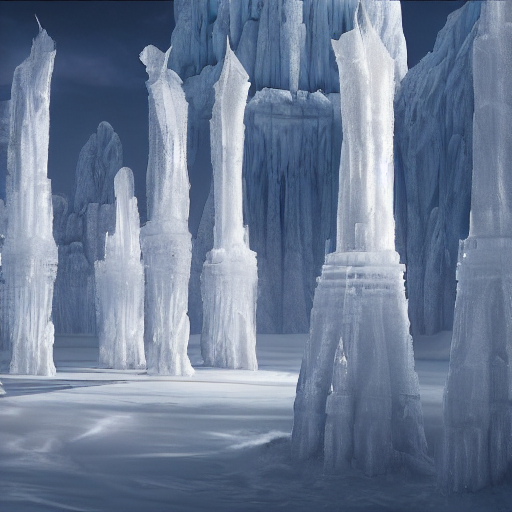 Ice pillars