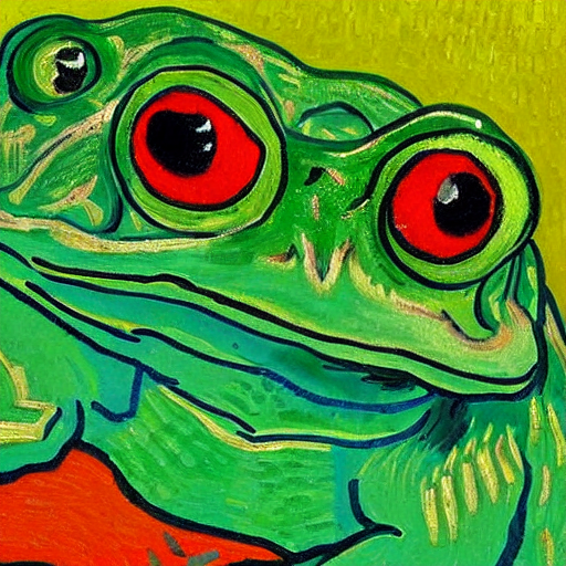 Frog by Van Gogh